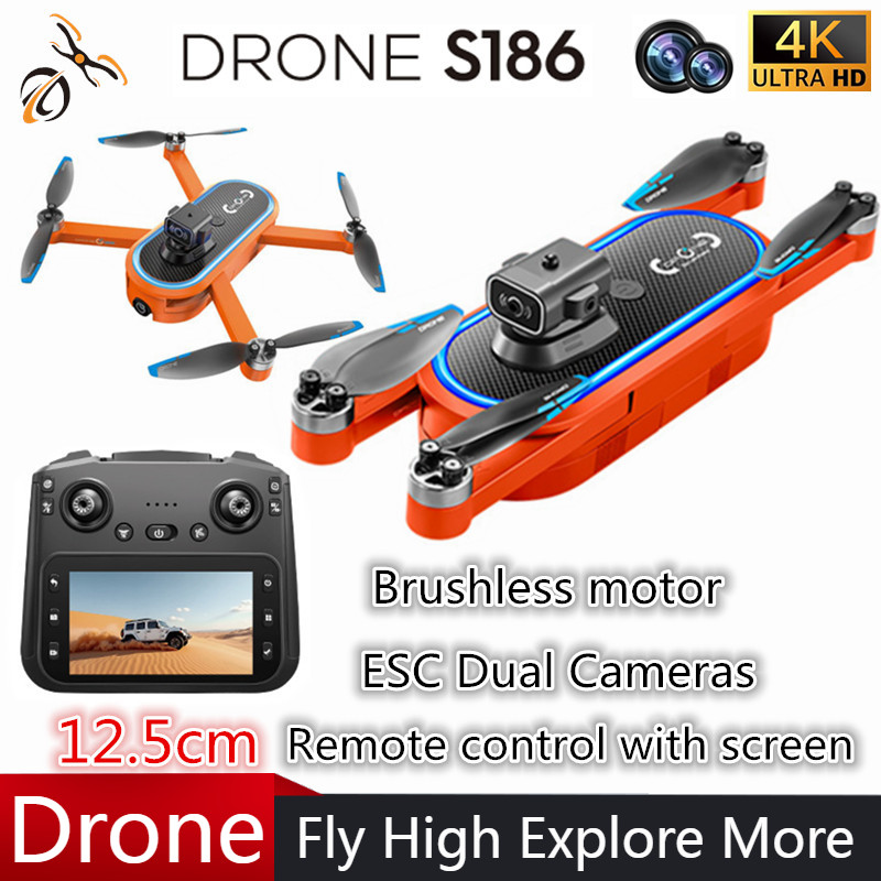 Drone Gimbal - 2025 S186 ドローン プロ仕様 4K HD