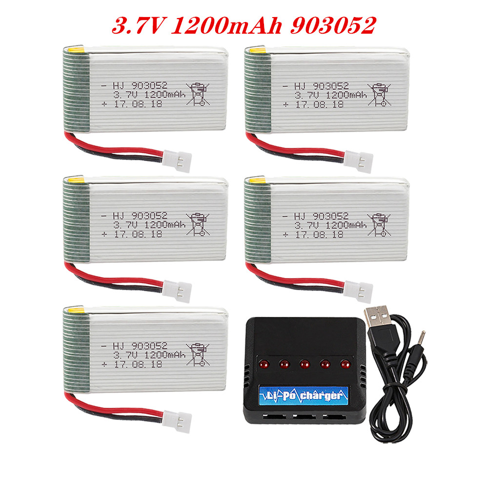 Drone Charger - リポバッテリー充電器セット,クワッドコプター交換部品,rcドローン,ky601s,syma,x5c,x5,x5sc,x5sw,m18,h5p,3.7v,1200mah,903052