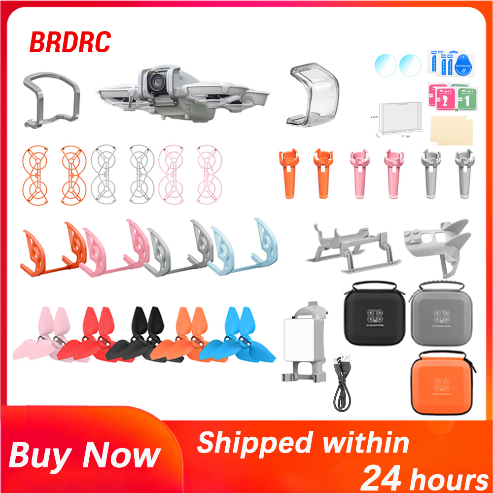 Drone Landing Gear - BRDRC DJI NEO アクセサリーコレクションジンバルバンパープロテクターレンズキャップ強化フィルム着陸装置プロペラ DJI Neo