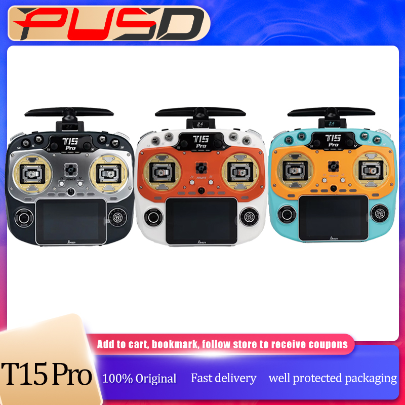 Drone Gimbal - リモートコントローラー T15 Pro 2.4Ghz HALLジンバルセンサー ラジオコントローラー