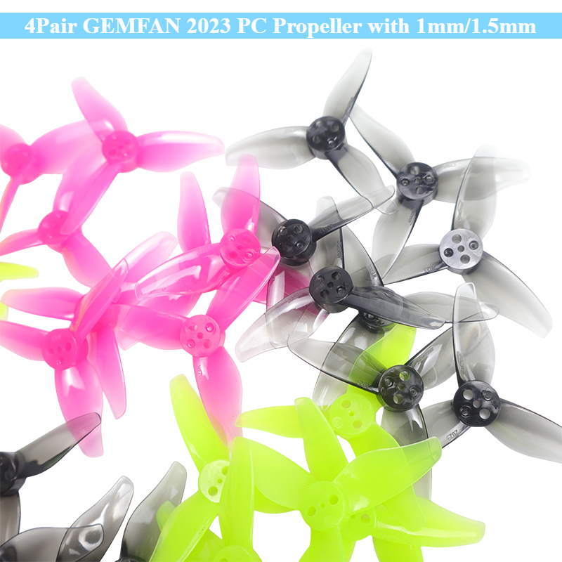 Drone Battery - 4ペア GEMFAN ハリケーン 2023 2x2.3 2インチ