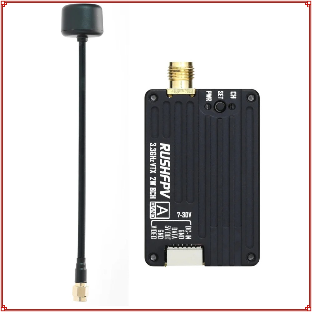 Drone Antenna - 2026年新型 RUSHFPV 3.3G 2W VTX送信機 FPV送信機受信機