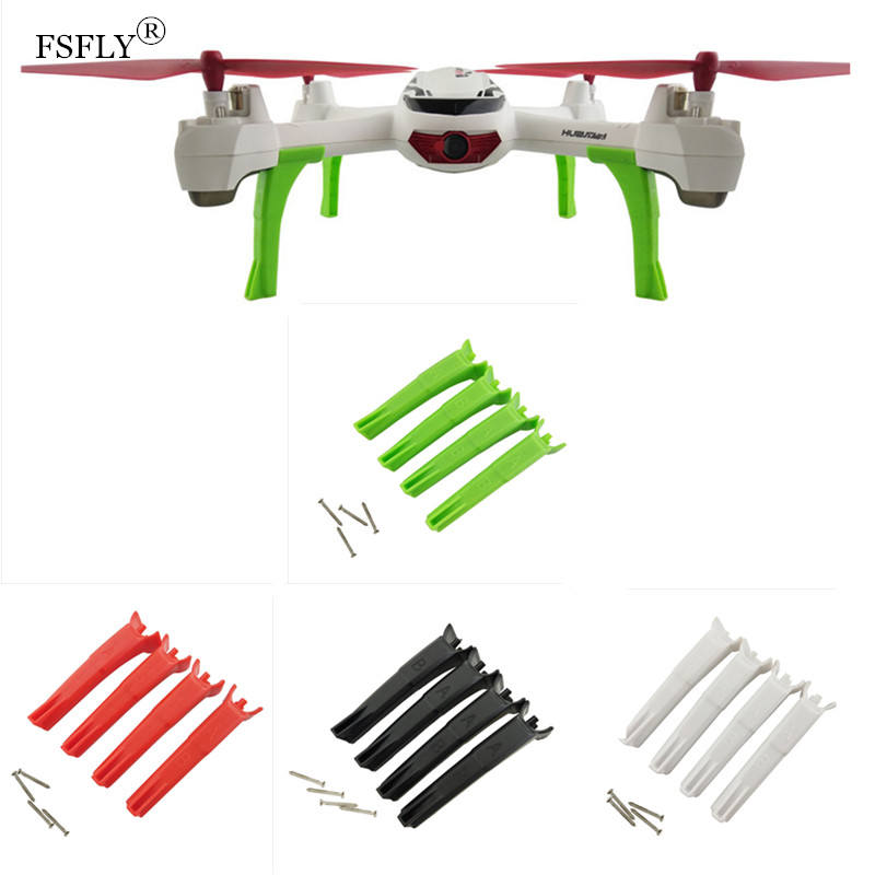 Drone Landing Gear - Shumsan-rcドローン三脚ネットギア、折りたたみ式四重車、白、緑、黒、赤、x4、h502s、h502e、ロットあたり4個