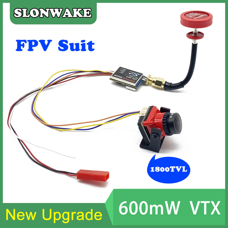 Drone Frame - すぐに使える5.8G 48CH 600mWビデオ送信機とCmos 1800TVLミニFPVカメラ2.1mmレンズ調整可能 RC FPVレーシングドローン用