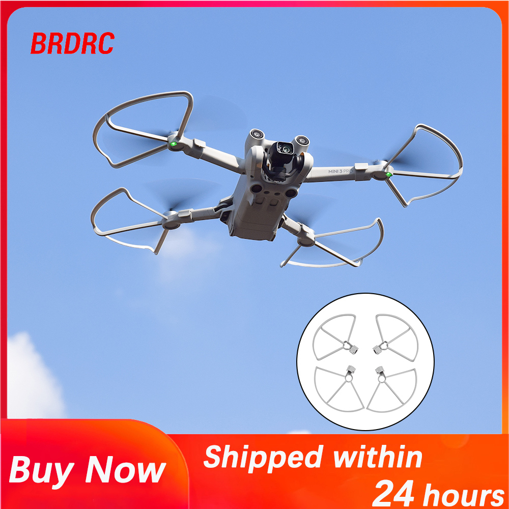 Drone Propeller Guard - BRDRC プロペラガード DJI Mini 3 ドローン用、クイックリリースプロテクター、衝突防止小道具リング