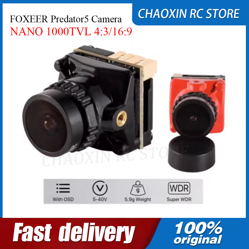 Drone Camera - FOXEER Predator5 カメラ NANO 1000TVL 4:3/16:9