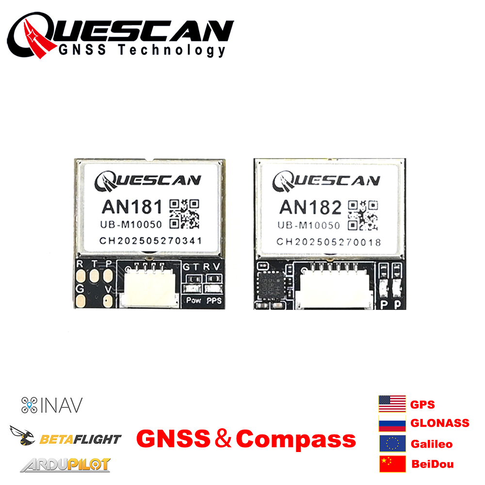 Drone Compass - QUESCAN 18mm M10 GPS GNSSモジュール（コンパス付き）25Hz GPS