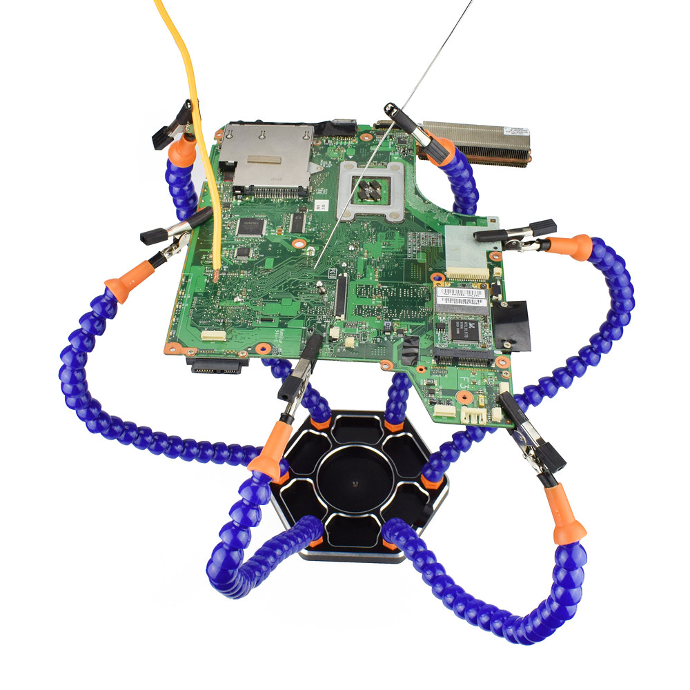 Drone Flight Controller - 6爪アルミニウム合金溶接ステーションFPVドローンXT60フライトコントローラーRCはんだ付けツール