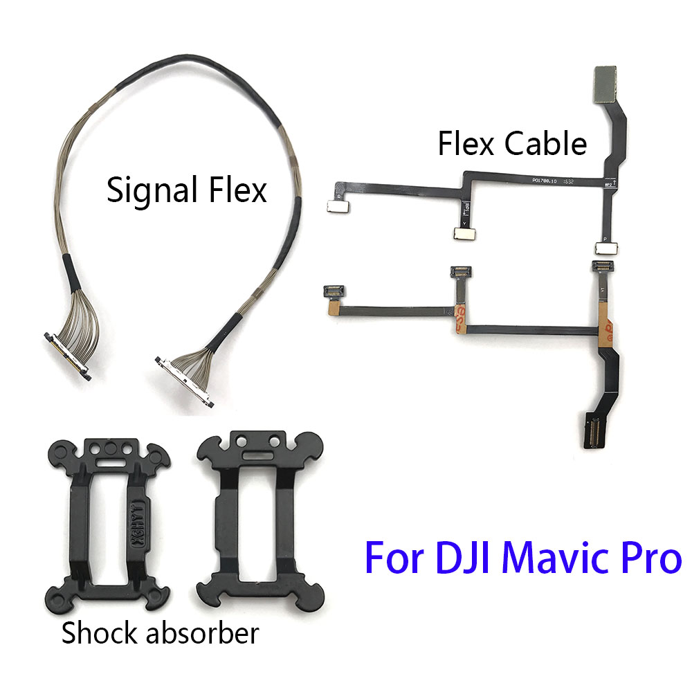 Drone Antenna - DJI Mavic 2/2S用信号ケーブルフレックスループ、DJI Mavic Pro用フレキシブルジンバル修理リボンフラットケーブルPCBフレックス修理部品