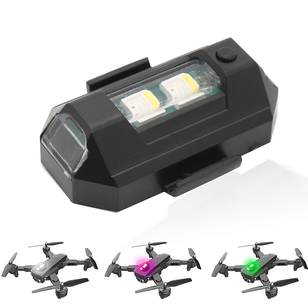 Drone Led Light - オートバイLED RGB警告灯 車用ユニバーサルFPV RCドローン用 ストロボライト付きRGBテールライト ミニ信号灯