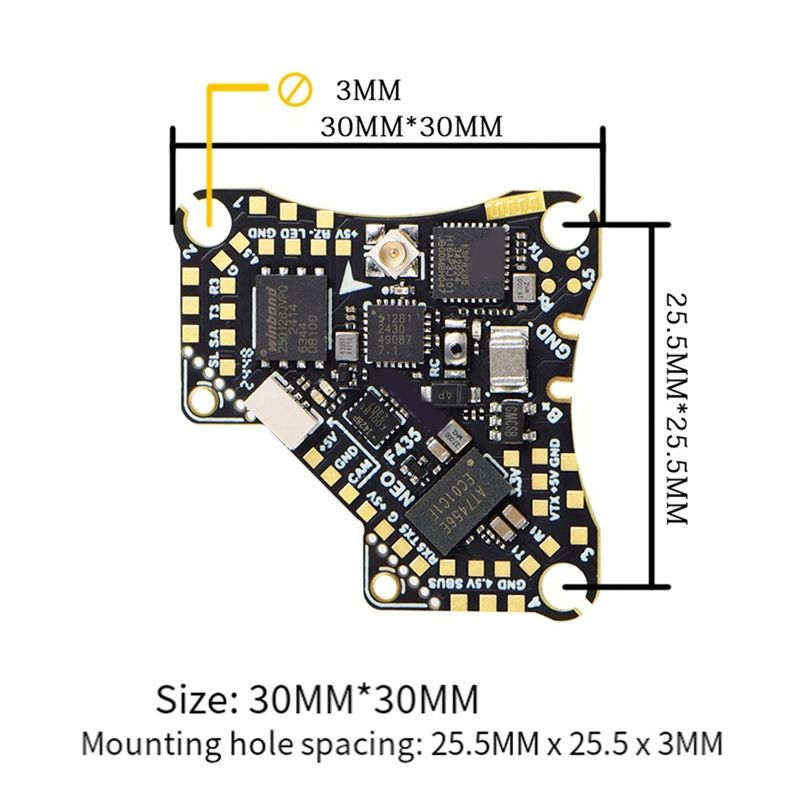 FBIL-F435 NEO 1S AIO フライトコントロー - Drone Flight Controller のレビューと価格