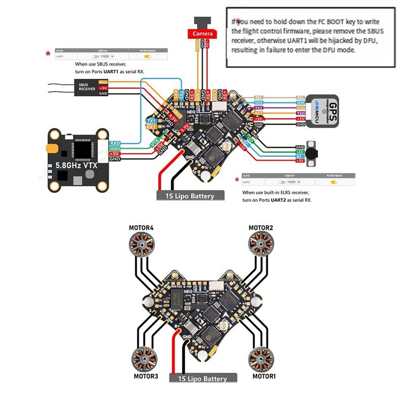 FBIL-F435 NEO 1S AIO フライトコントロー - Drone Flight Controller のレビューと価格