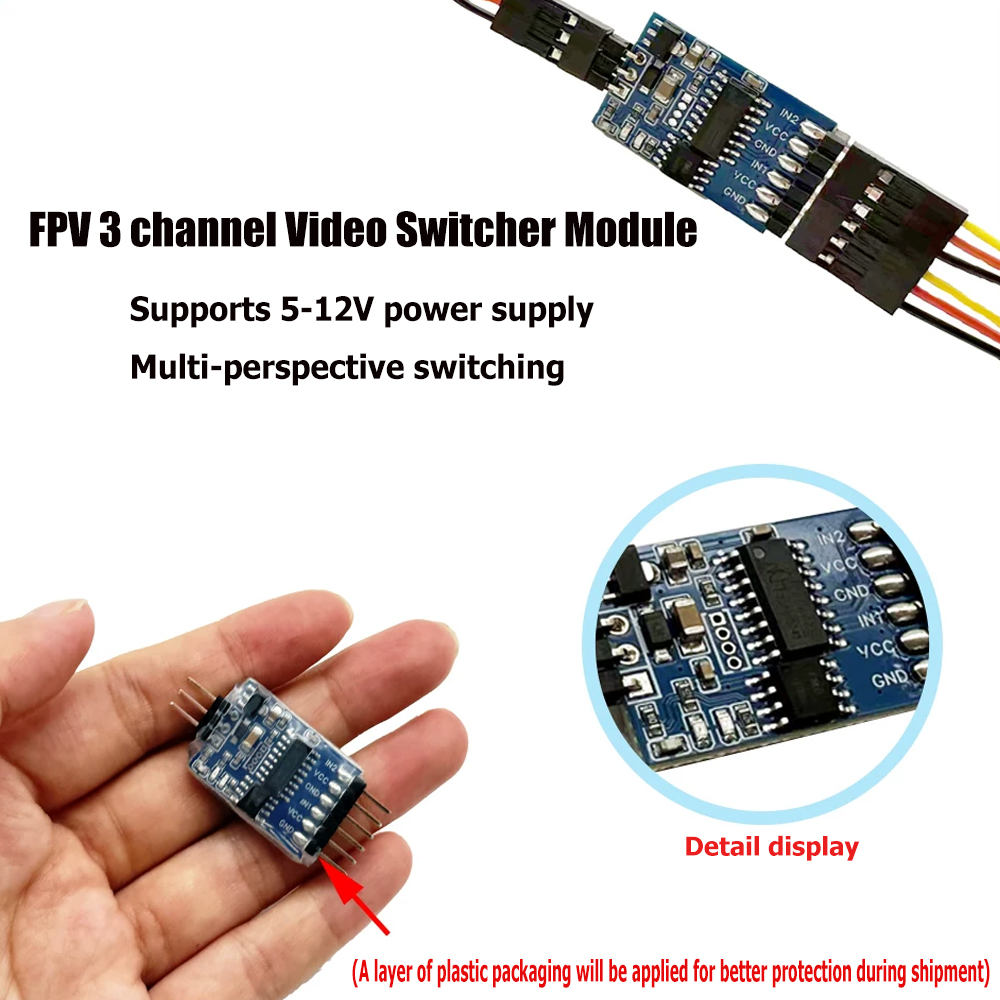 5.8G 3 チャンネルビデオスイッチャーモジュール 3 ウ - Drone Motor のレビューと価格
