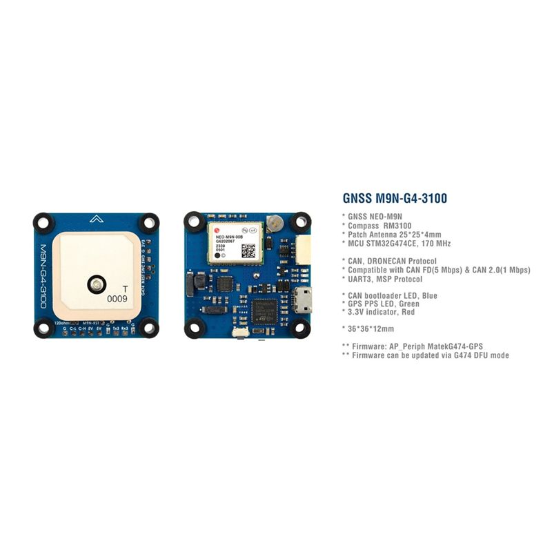 M9N-G4-3100 GPSモジュール AP_Periph - Drone Gps Module のレビューと価格