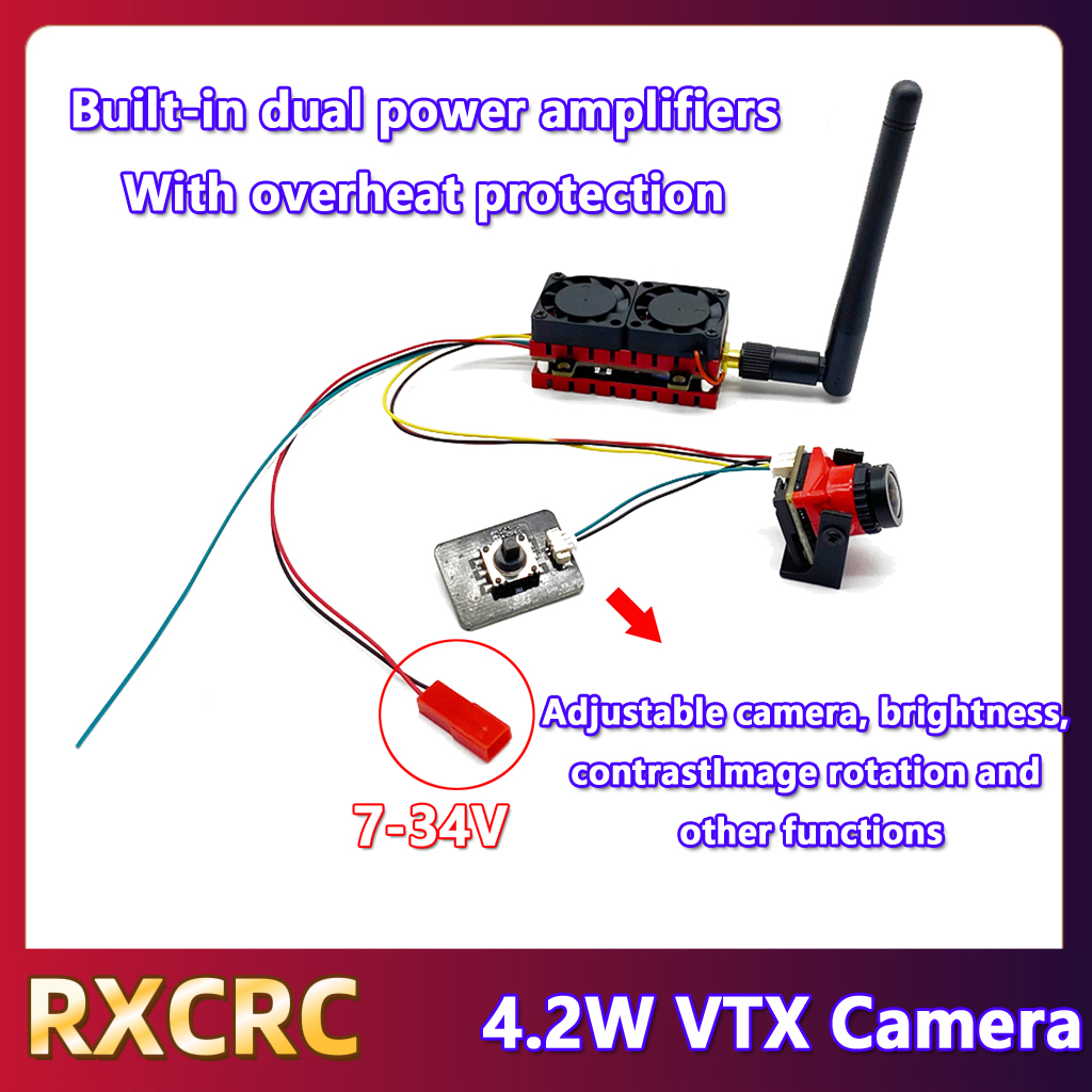 RXCRC 5.8G 48CH 4.2WハイパワーVTX送信 - Drone Receiver のレビューと価格