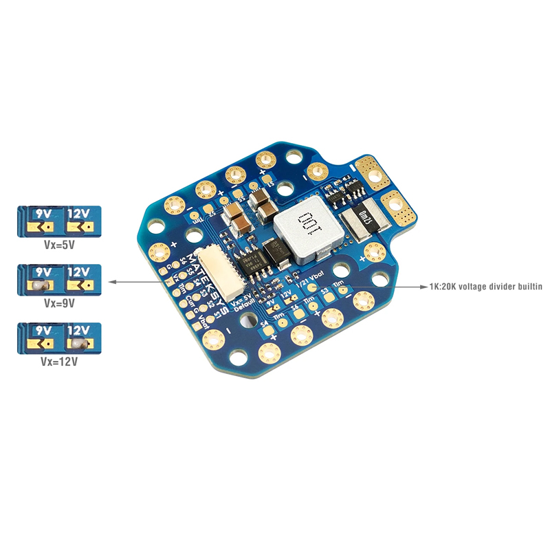 MATEK PDB-HEX 2-12S 5A 電源分配ボード - Drone Power Distribution Board のレビューと価格
