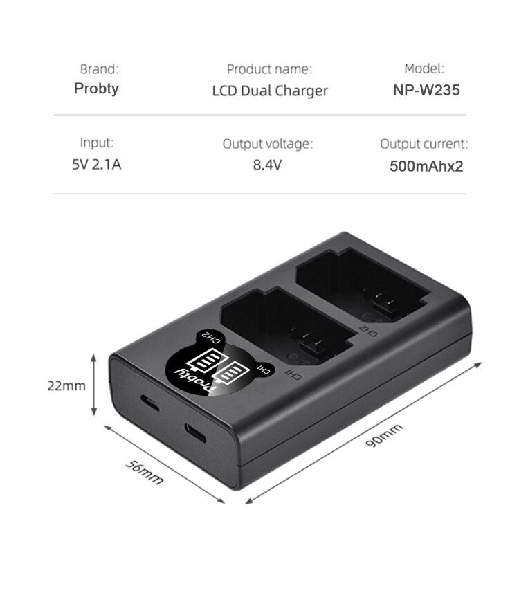 2200mAh NP-W235 NP W235 バッテリー  - Drone Camera のレビューと価格