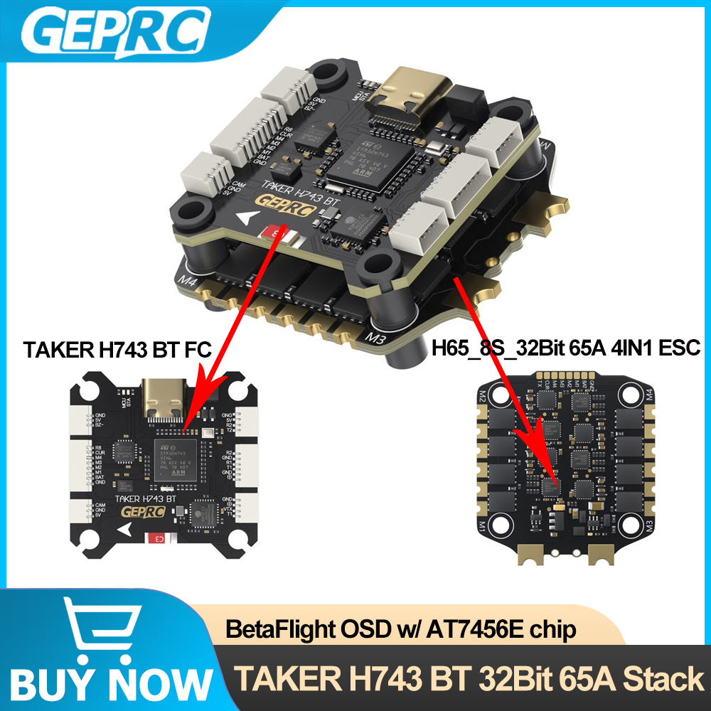 GEPRC TAKER H743 BT 32Bit 65A  - Drone Esc のレビューと価格