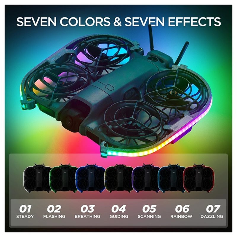 DJI Neo 2 ドローン用 LED ライトストリップ 色 - Drone Led Light のレビューと価格