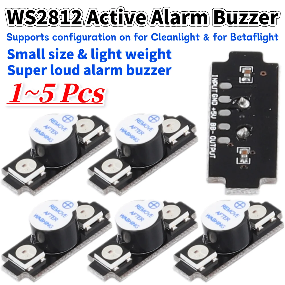 WS2812 アクティブアラームブザー カラフルな RGB  - Drone Buzzer のレビューと価格