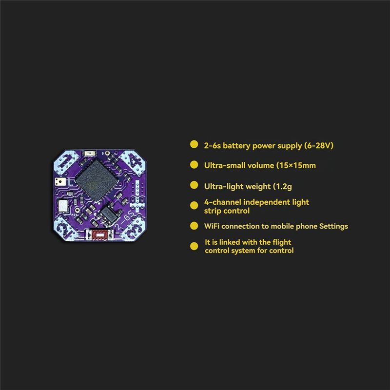 【今すぐ購入】FPV ミニ RGB 照明コントローラー 4C - Drone Led Light のレビューと価格