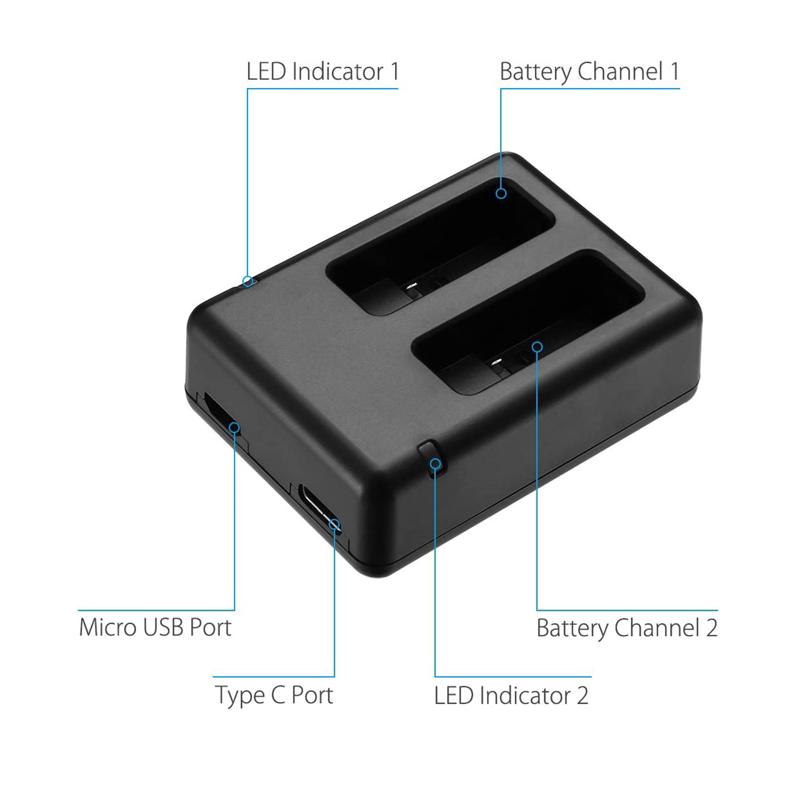 GOPRO Hero 5 充電器 AHDBT-501 バッテ - Drone Charger のレビューと価格