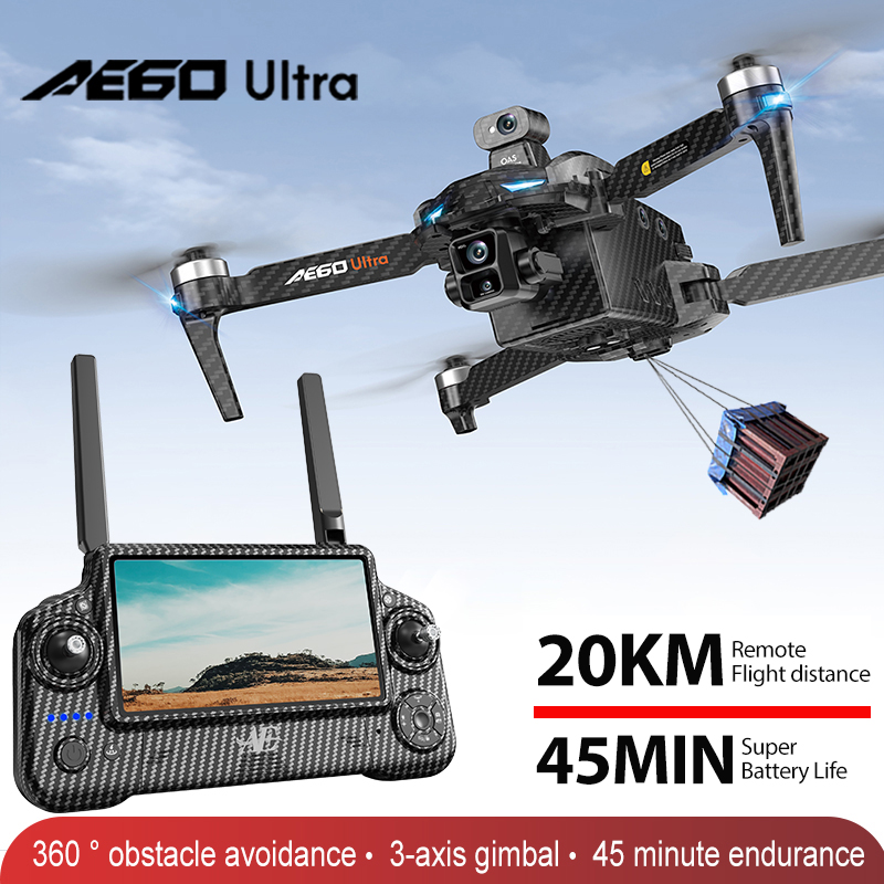 AE60 GPSドローン プロフェッショナル 8Kカメラ 3 - Drone Gimbal のレビューと価格
