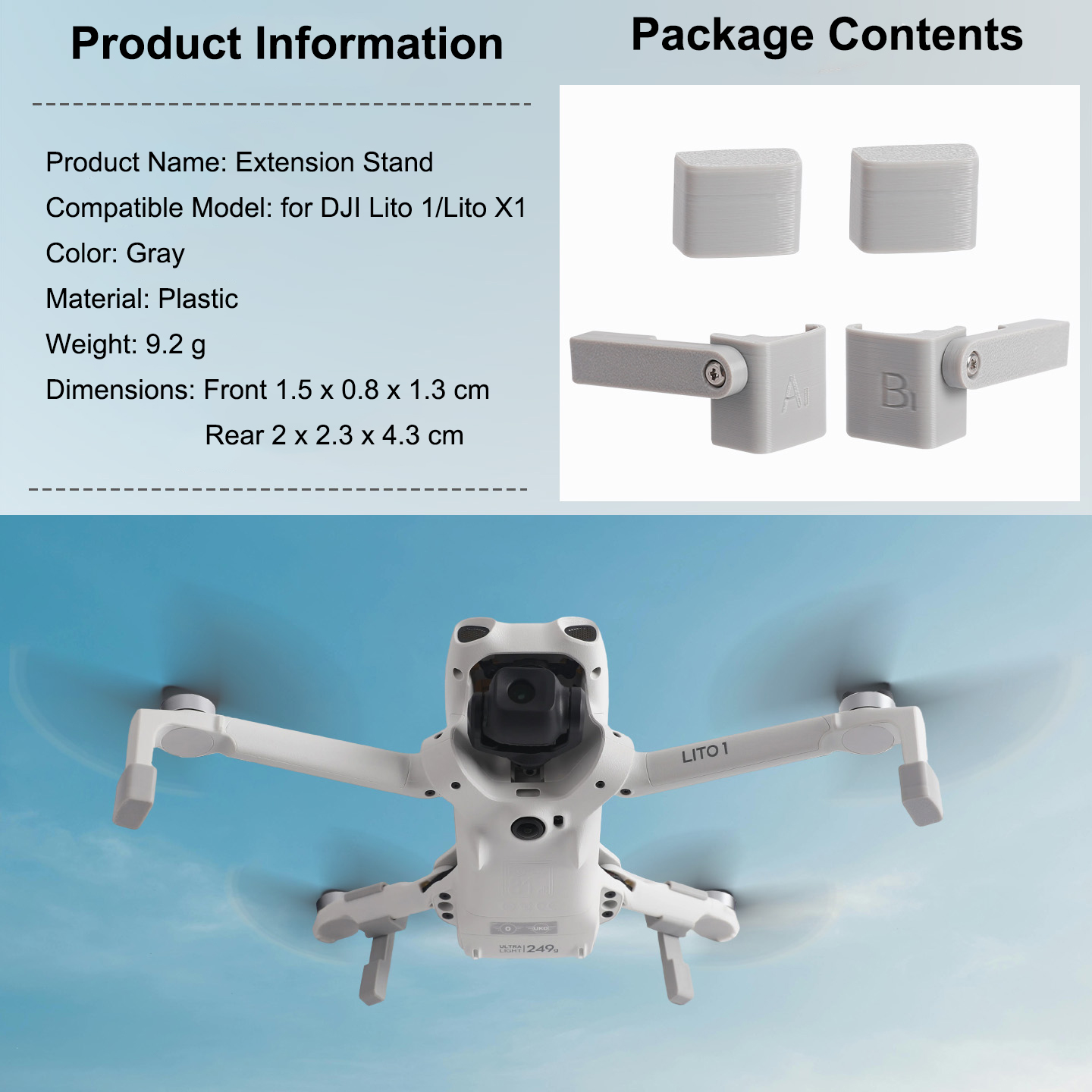 DJI LITO 1 LITO X1 ドローン用ランディング - Drone Landing Gear のレビューと価格