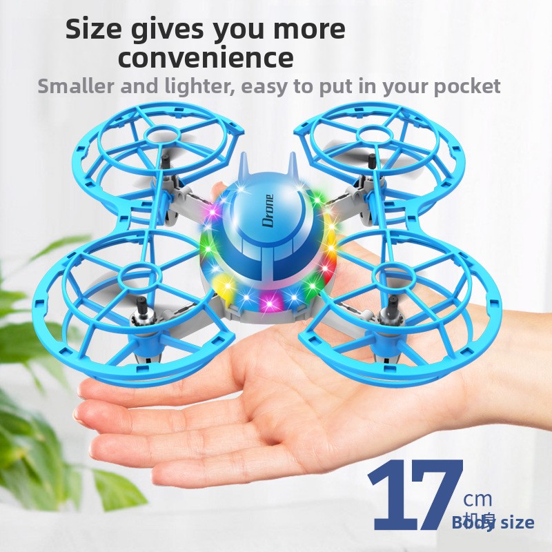 LEDライト付きミニRCドローン、4軸クアッドコプターおもち - Drone Led Light のレビューと価格