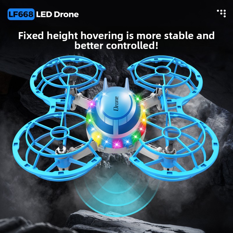 LEDライト付きミニRCドローン、4軸クアッドコプターおもち - Drone Led Light のレビューと価格