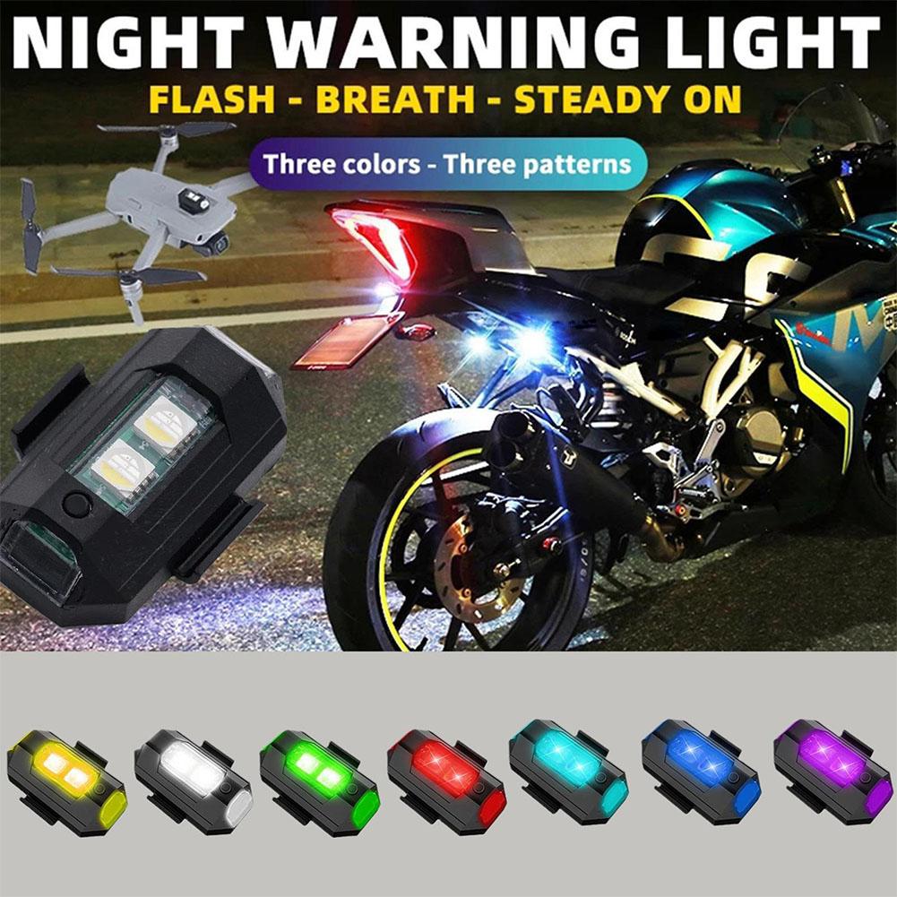2 個ミニ LED ストロボライト装飾、7 色 LED 衝突 - Drone Led Light のレビューと価格