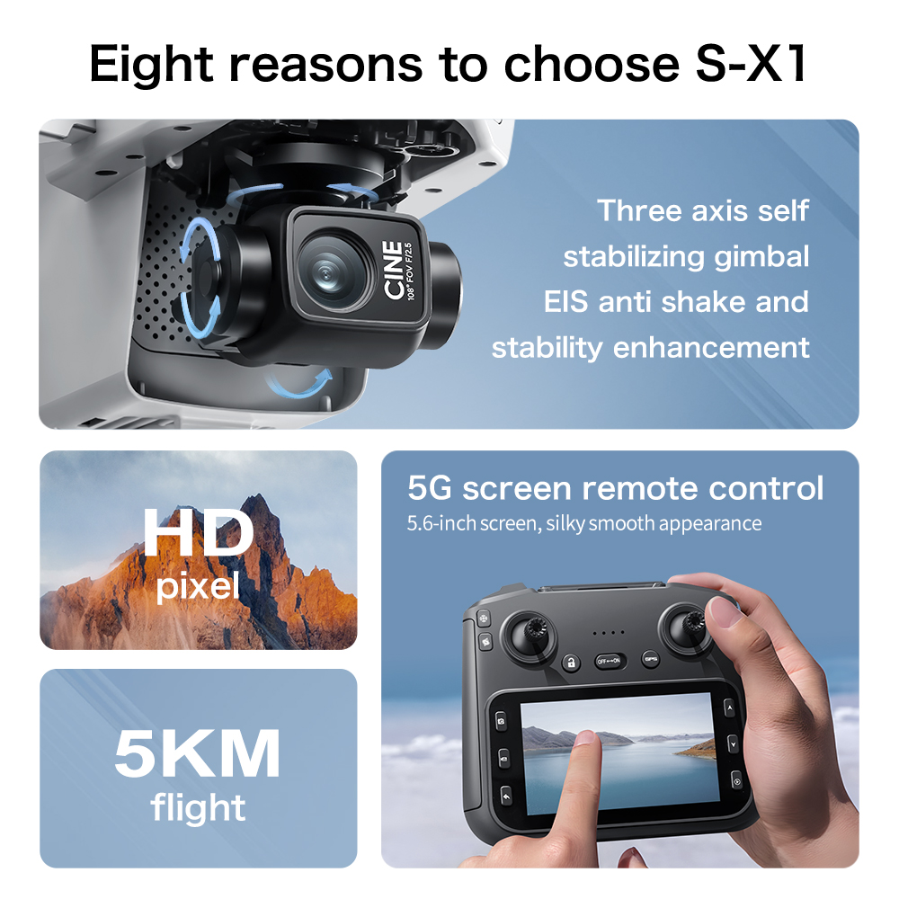 Lenovo S-X1 MAX GPS ドローン 3 軸ジン - Drone Gps Mount のレビューと価格
