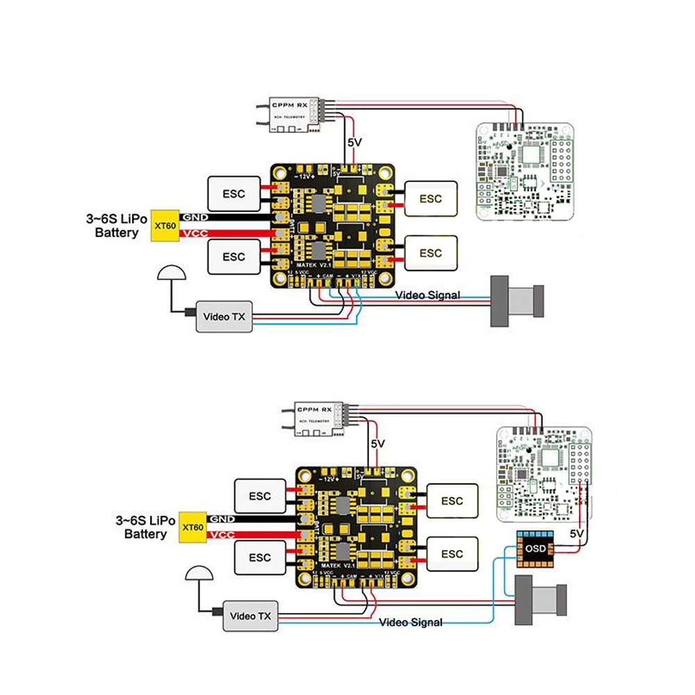 Fpv qav250 zmr250マルチコプタークアッドコプ - Drone Power Distribution Board のレビューと価格