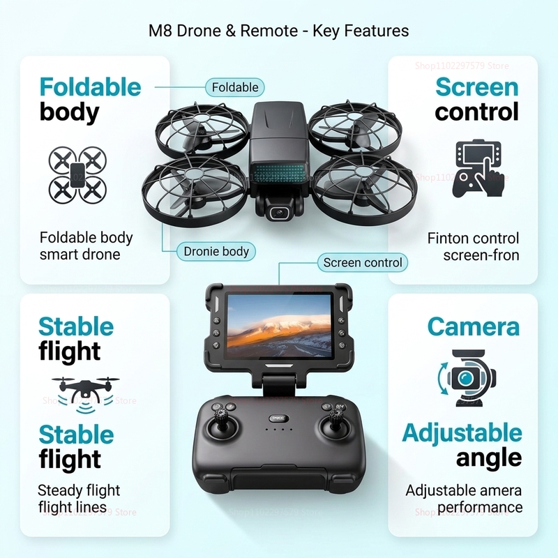 新型ドローン M8 GPS 8K プロフェッショナルHD 3 - Drone Gps Module のレビューと価格