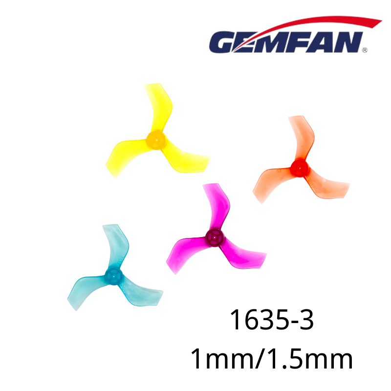 Gemfan 1635 40mm 3枚羽プロペラ 8ペア T - Drone Propeller のレビューと価格