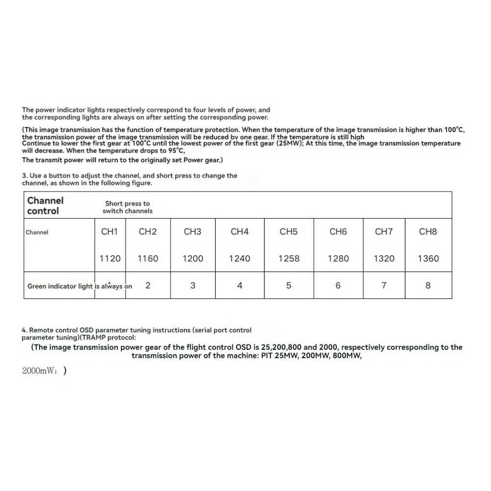 AS96-1.2G 2W VTX 8CH 2000Mw FP - Drone Transmitter のレビューと価格