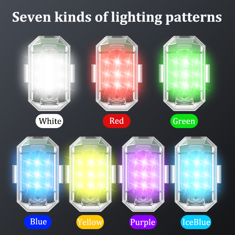 1/2/4 個ワイヤレス LED ドローンストロボライトオー - Drone Led Light のレビューと価格