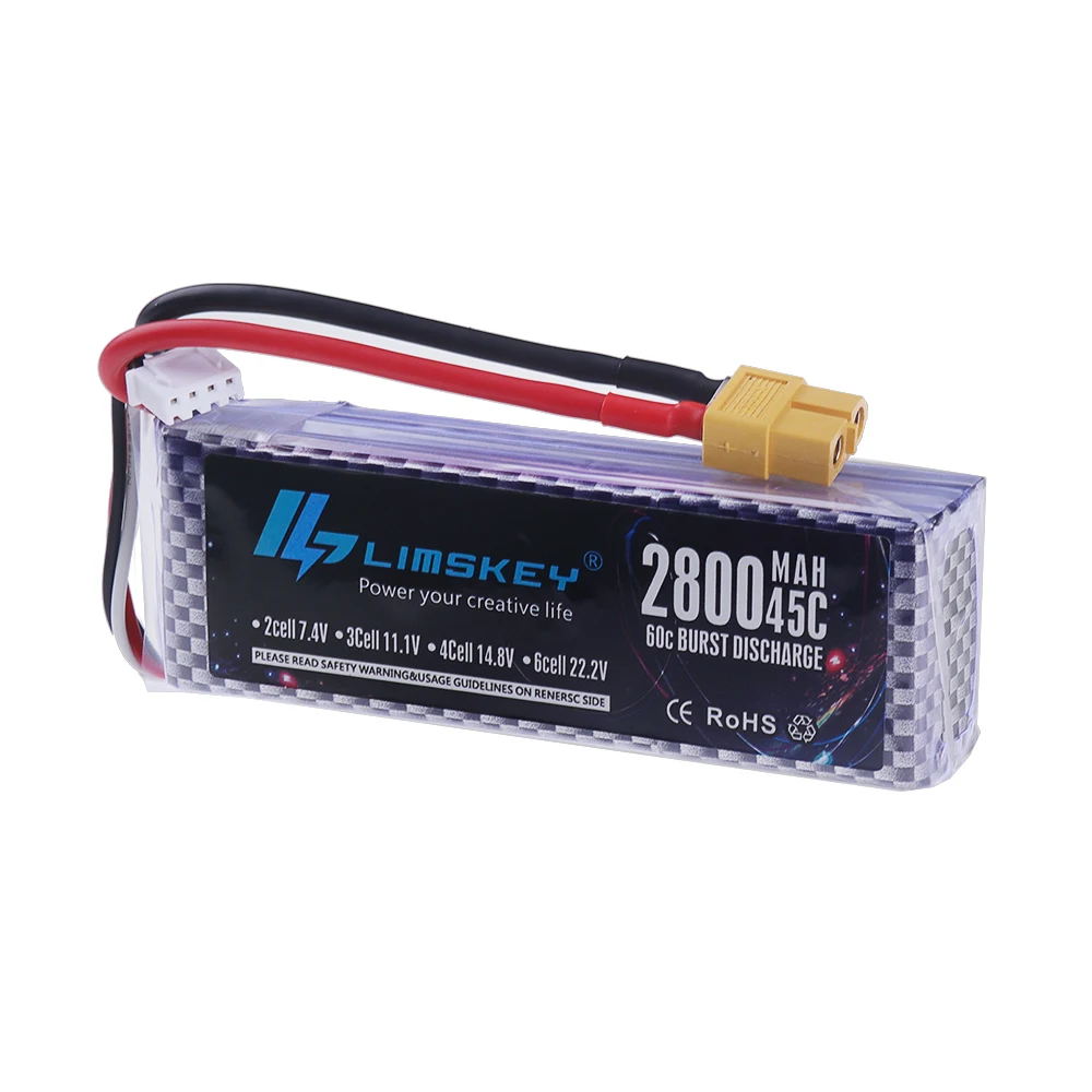 3S 充電式リポバッテリー 11.1V 2800mah 45 - Drone Battery のレビューと価格
