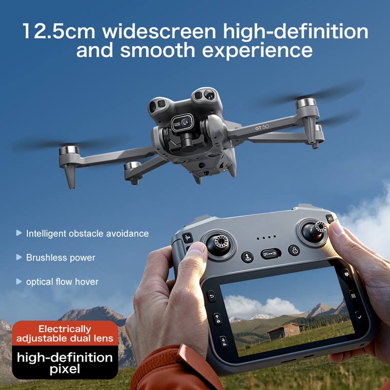 GT50 ミニドローン デュアルカメラ 8K 空撮機 障害物 - Drone Gps Module のレビューと価格